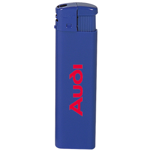 Platte elektronische aansteker HC donkerblauw 2 kleuren 9411