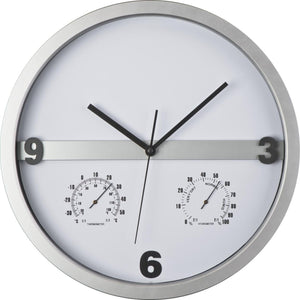Wandklok met half bedrukbaar display bedrukken
