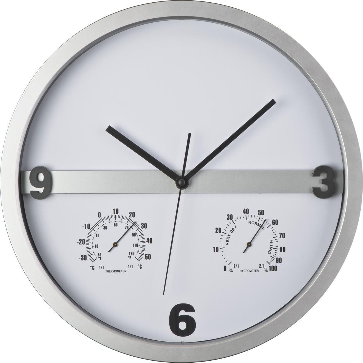 Wandklok met half bedrukbaar display sample