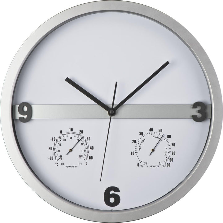 Wandklok met half bedrukbaar display sample