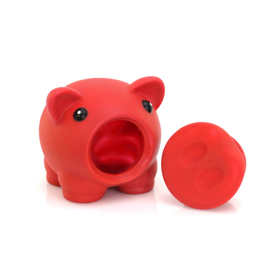 Spaarpot Donax rood 1 kleur