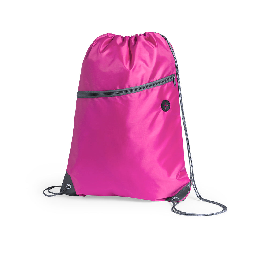 Trekkoordtas messen blauw 1 kleur