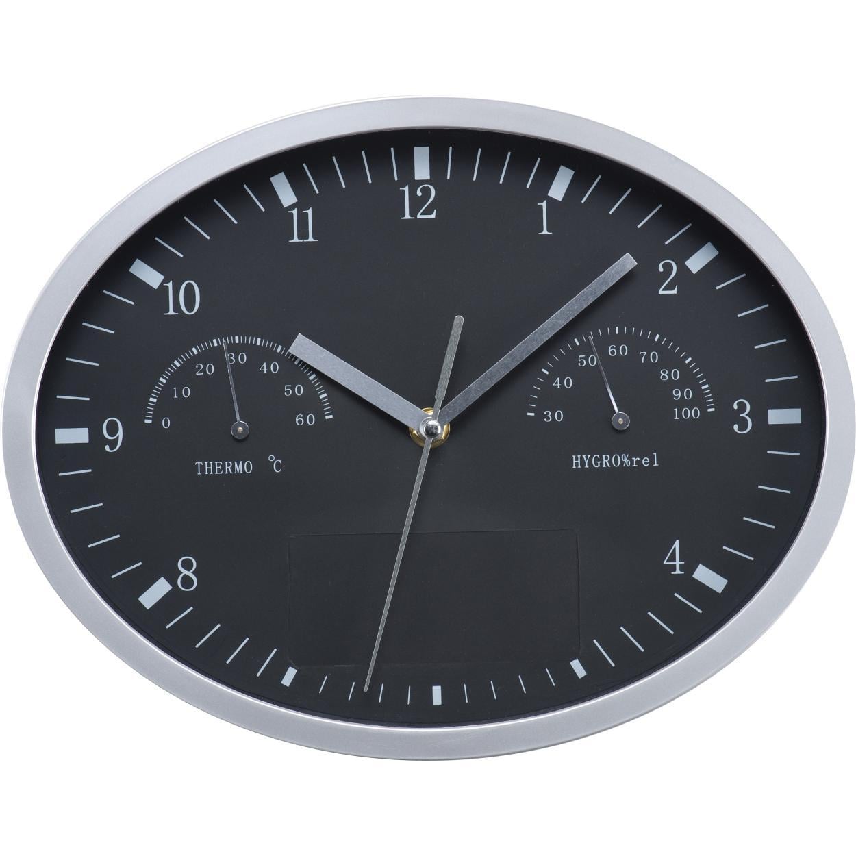 Wanklok met hygro- en thermometer sample