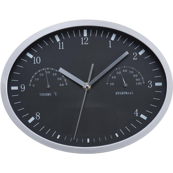 Wanklok met hygro- en thermometer sample