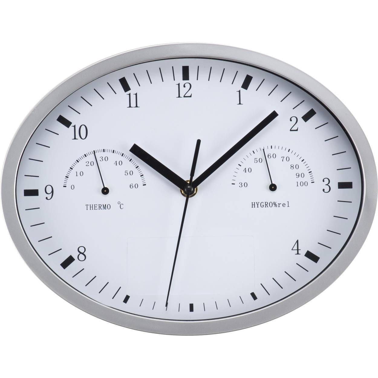 Wanklok met hygro- en thermometer sample