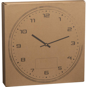 Wandklok met zilveren rand 13198