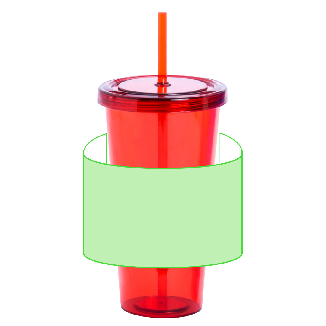 Trinox-beker rood 1 kleur