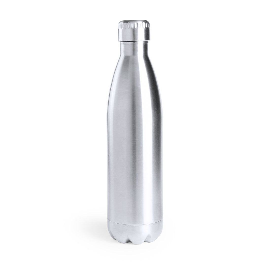 Geïsoleerde herbruikbare fles Zolop zilver onbedrukt