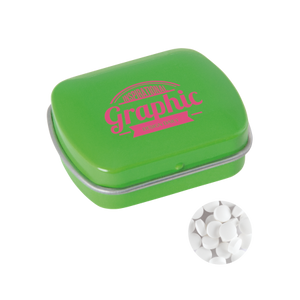 Klein blik met `triangle` mints 72u geel 1 kleur 6462