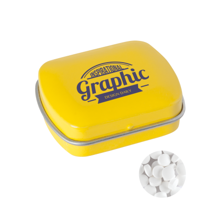 Klein blik met `triangle` mints  72usample