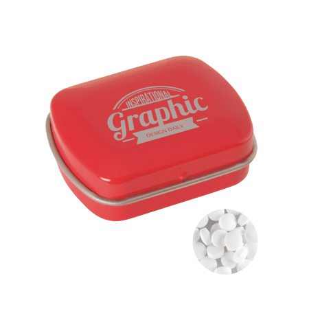 Klein blik met `triangle` mints  72usample