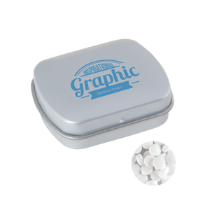Klein blik met `triangle` mints 72u wit 1 kleur 6469