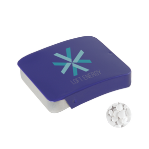 Schuifblikje met triangle` mints donkerblauw 2 kleuren 10988