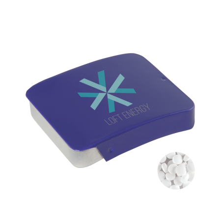 Schuifblikje met triangle` mints donkerblauw 2 kleuren 10988