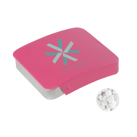 Schuifblikje met triangle` mints lichtblauw 3 kleuren 10994