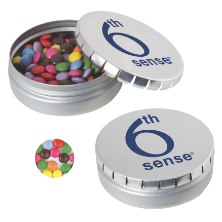 Rond click clack blik mints zilver 3 kleuren 10017