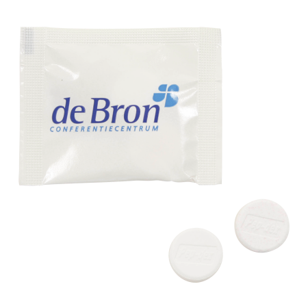 Zakje met 2 pepermunten bedrukken