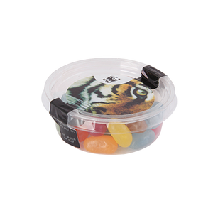 Biobakje met jelly beans bedrukken