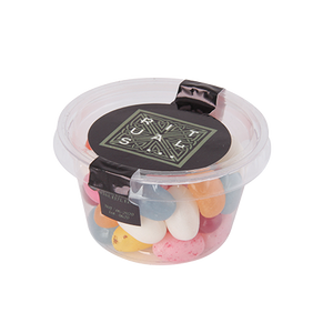 Biobakje met jellybeans bedrukken