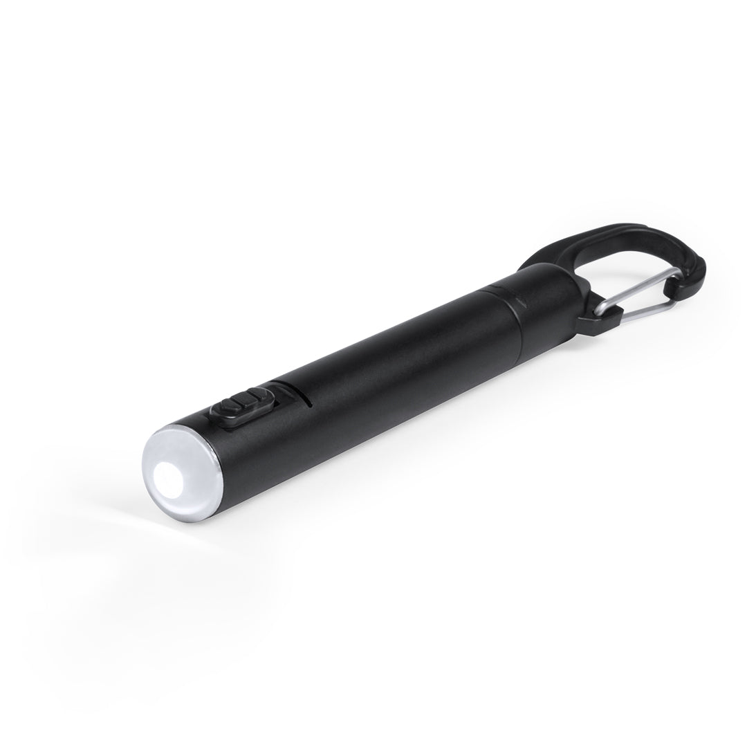 Pen Zaklamp Krujer zwart onbedrukt
