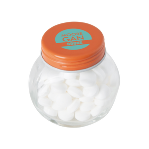 Glazen potje met mints geel 1 kleur 4540