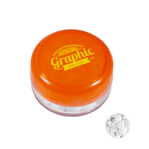 Rond potje met mints lichtblauw 1 kleur 10051
