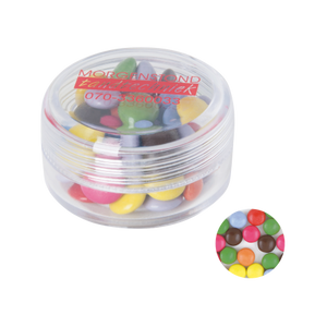Rond potje met choco carletties lichtgroen 1 kleur 10033