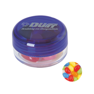 Rond potje met jelly beans donkerblauw 2 kleuren 10035