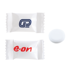 Flowpack met 1 Dextrose tablet bedrukken