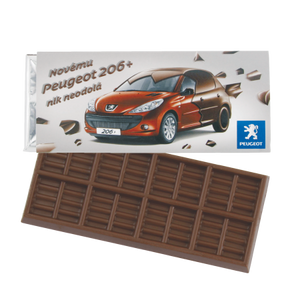 Chocoladereep 50 gr. Barry Callebaut bedrukken