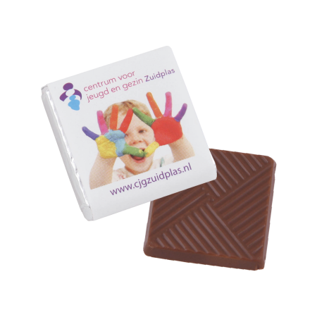 Chocolade 5 gr. Callebaut bedrukken