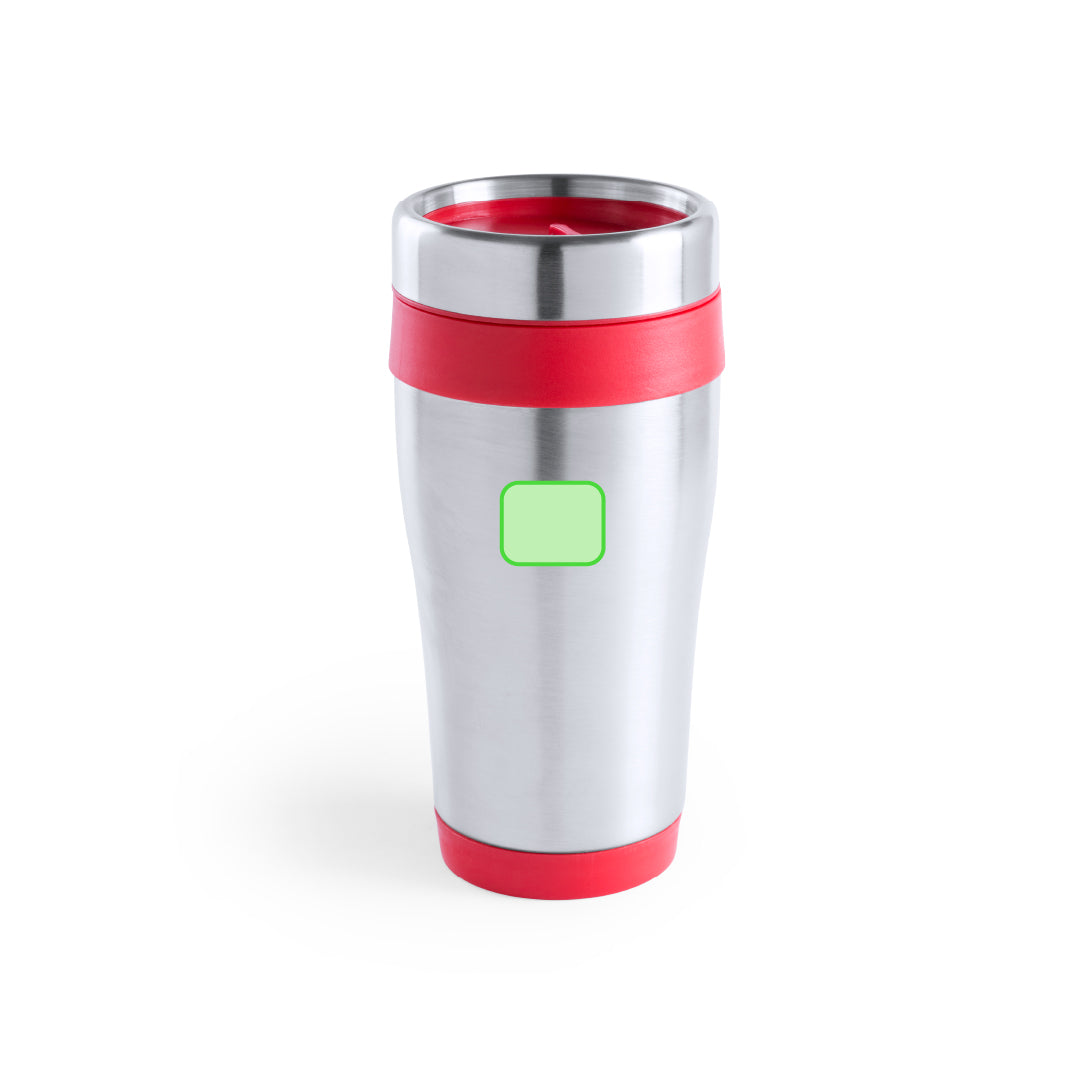 Geïsoleerde beker Fresno rood 1 kleur