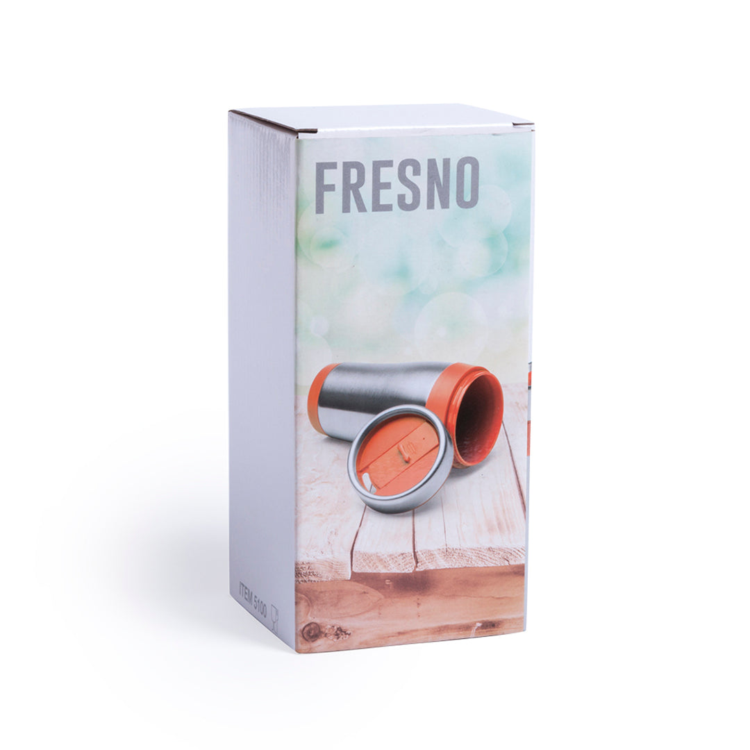 Geïsoleerde beker Fresno oranje onbedrukt
