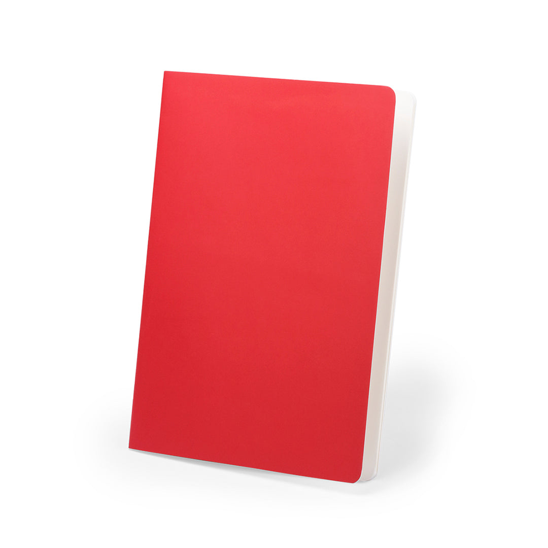Notitieboekje Dienel rood 1 kleur