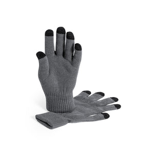 Touchscreenhandschoenen Tellar zwart/grijs onbedrukt