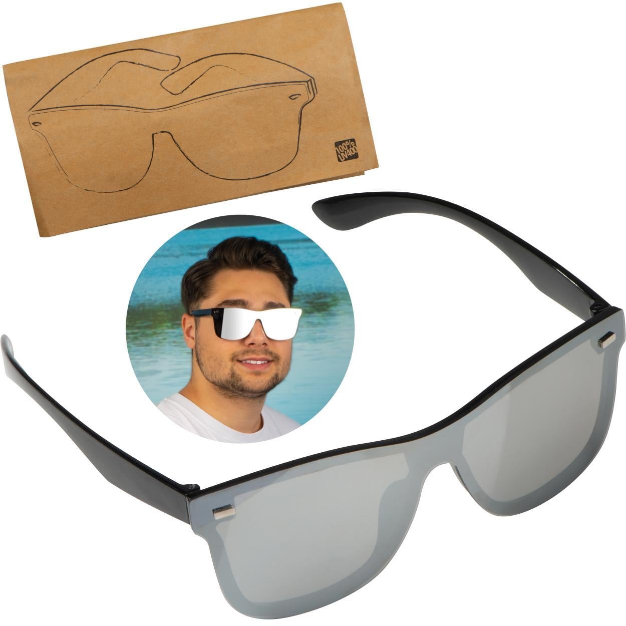 Zonnebril met spiegelglazen sample