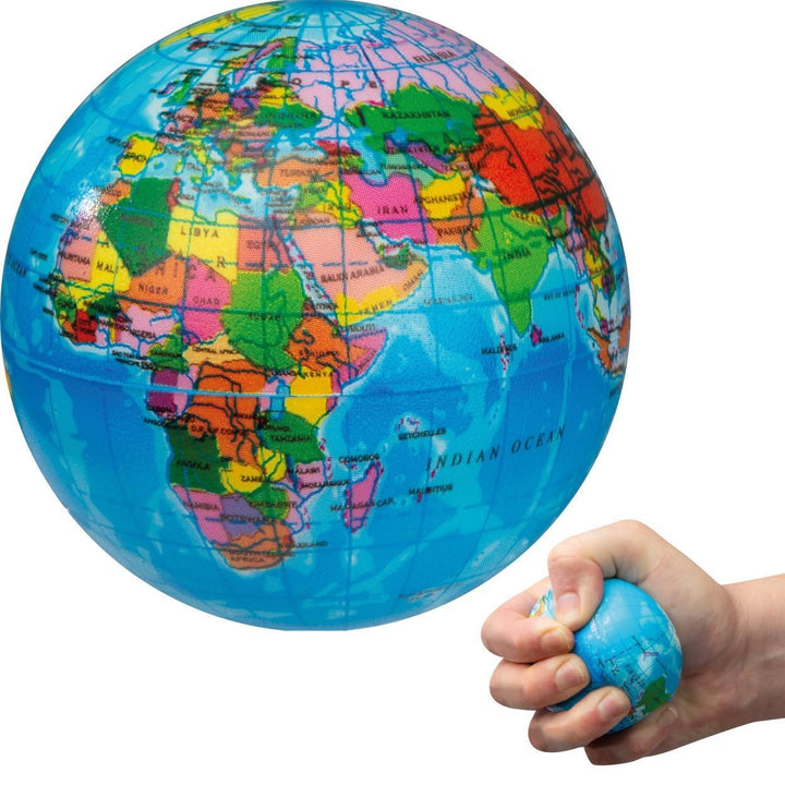 Antistressbal in wereldbol bedrukken