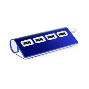 USB-hub Weeper blauw onbedrukt