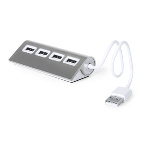 USB-hub Weeper zilver 1 kleur