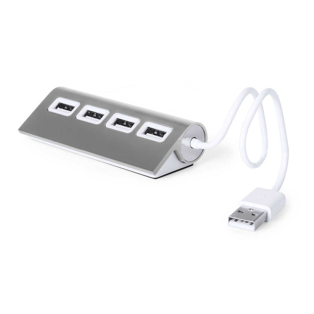 USB-hub Weeper zilver 1 kleur