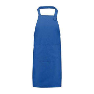 Schort met zak 85 x 75 cm blauw 1 kleur 10881