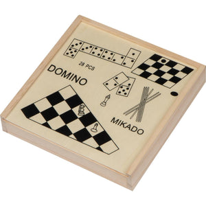 Spellendoos van hout 11740