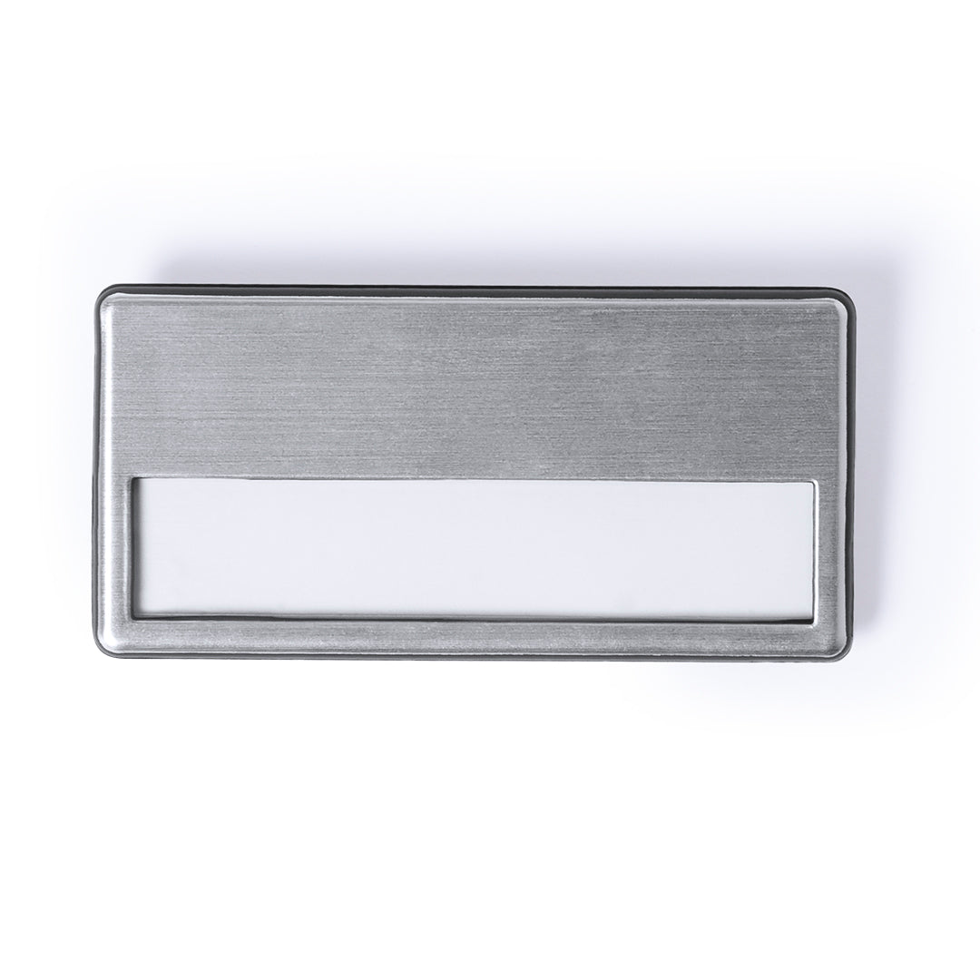 ID-badge Upsin zilver Graveren