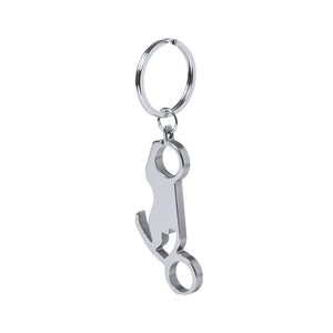 Opener sleutelhanger Blicher blauw Graveren