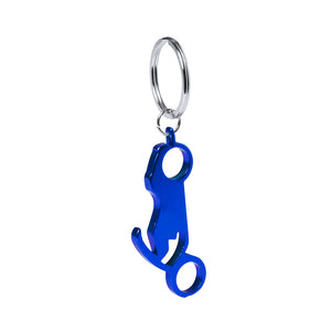 Opener sleutelhanger Blicher zilver onbedrukt