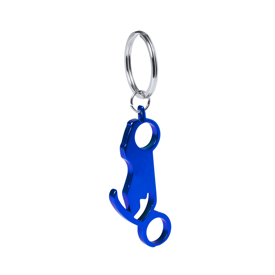 Opener sleutelhanger Blicher zilver onbedrukt