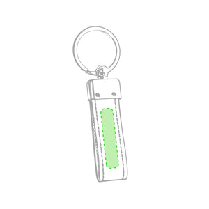 Sleutelhanger Boriem zwart 1 kleur