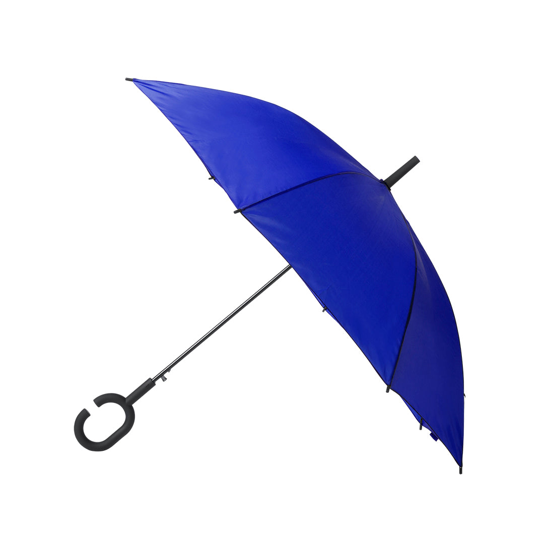 Paraplu Halrum blauw onbedrukt