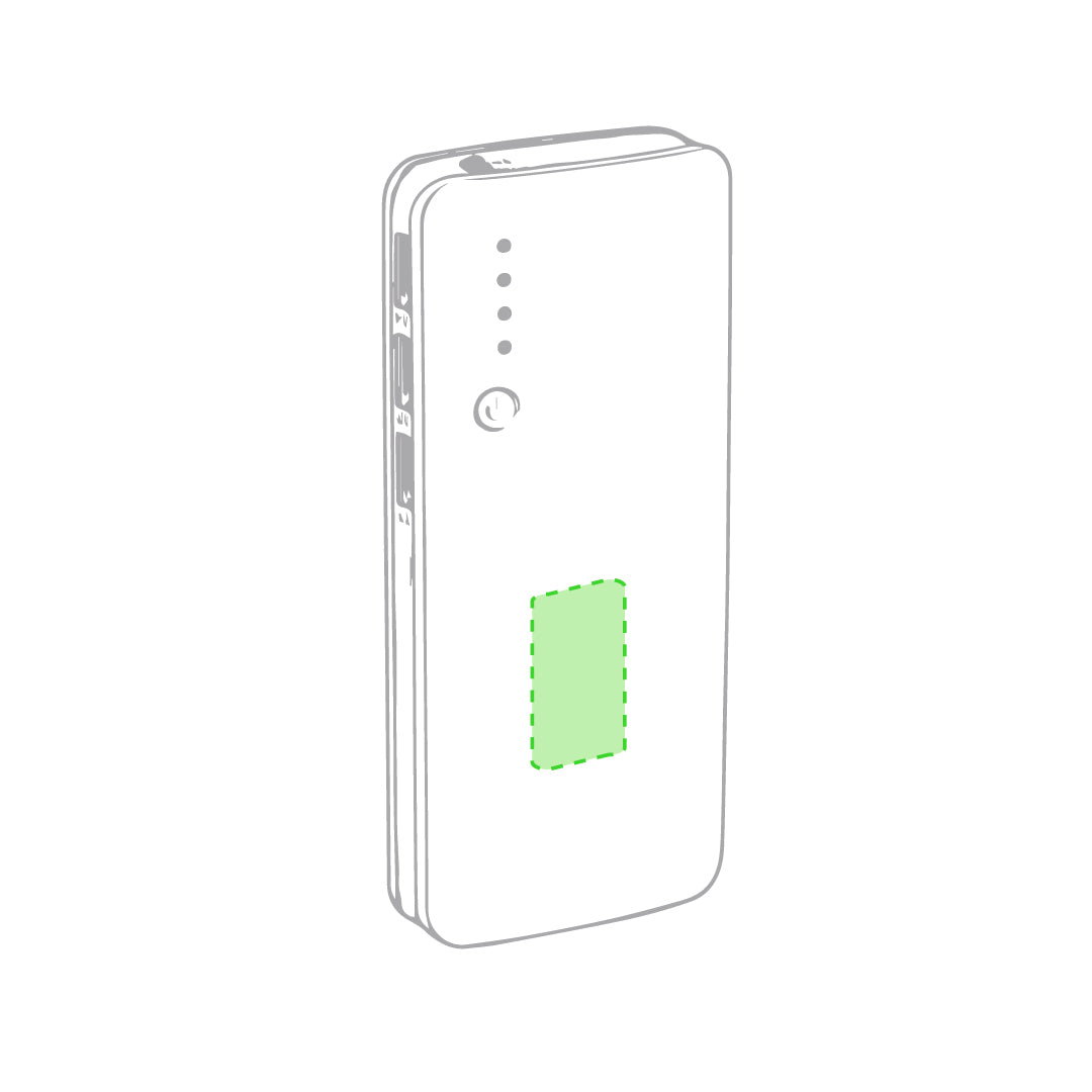 Powerbank Kaprin rood 2 kleuren