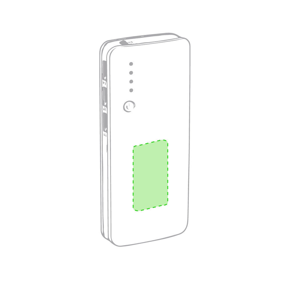 Powerbank Kaprin rood 1 kleur